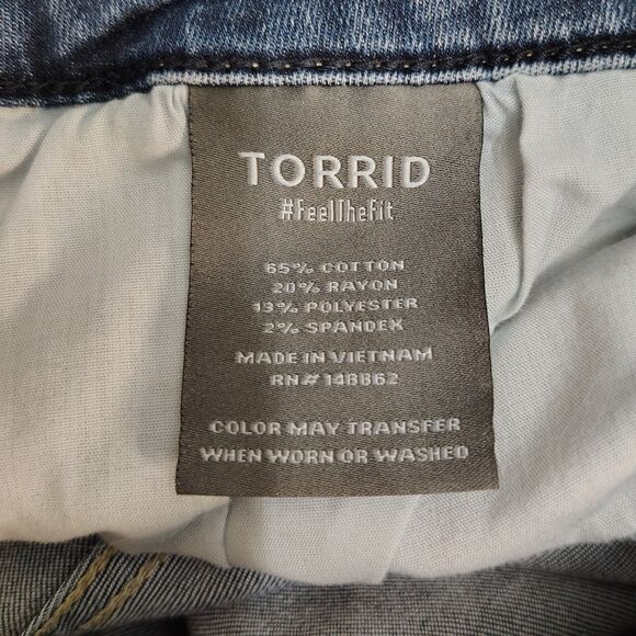 TORRID Super Soft Jegging 14 Women's Solid High Rise Stretch Jeans - Picture 4 of 4